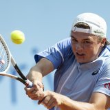 Dominic Stricker jouera les quarts de finale à Stockholm KEYSTONE/PETER SCHNEIDER